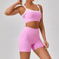 Combinaison de sport de plein air moulante à bretelles spaghetti pour femmes, couleur contrastée, style européen et américain