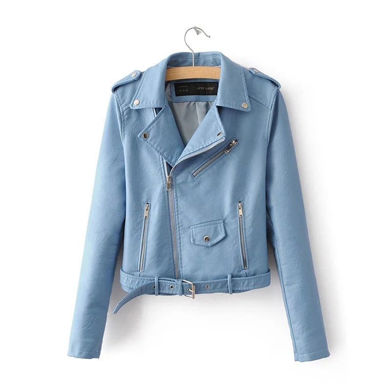 Manteau de vêtements pour femmes d'automne et d'hiver version coréenne de la version coréenne de la veste en cuir pour femmes mode vêtements pour femmes en gros