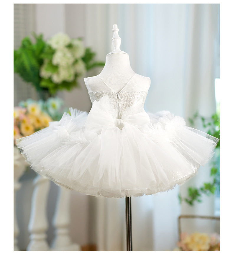 Children's Sequined Sleeveless Girl Princess Dress