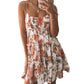 Women's Summer New Holiday Style Printed Sling Bohemian Dress