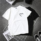 Loose White Couple Wear Short Sleeve