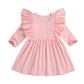 Girls lace long sleeve dress princess dress