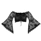 One Word Neck Short Lace Top Women Loose