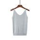 V-neck suspender knitted glitter vest