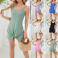Solid Color Casual Fashion Twisted-knot Tank Dress For Women
