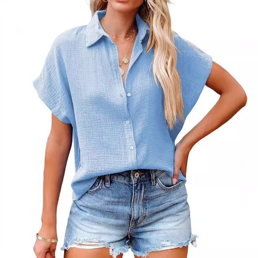 Women's Batwing Sleeve Short Sleeve Shirt