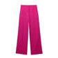 Linen Double Breasted Suit Coat Vest Straight-leg Pants Suit