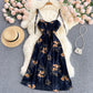 Ladies Chiffon Strap Seaside Resort Dress