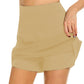 Lined A-line skirt with pockets
