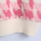 Women's V-Neck Sleeveless Check Pullover Knit Vest