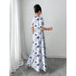 Summer Fashion Short-Sleeve Printed Dress