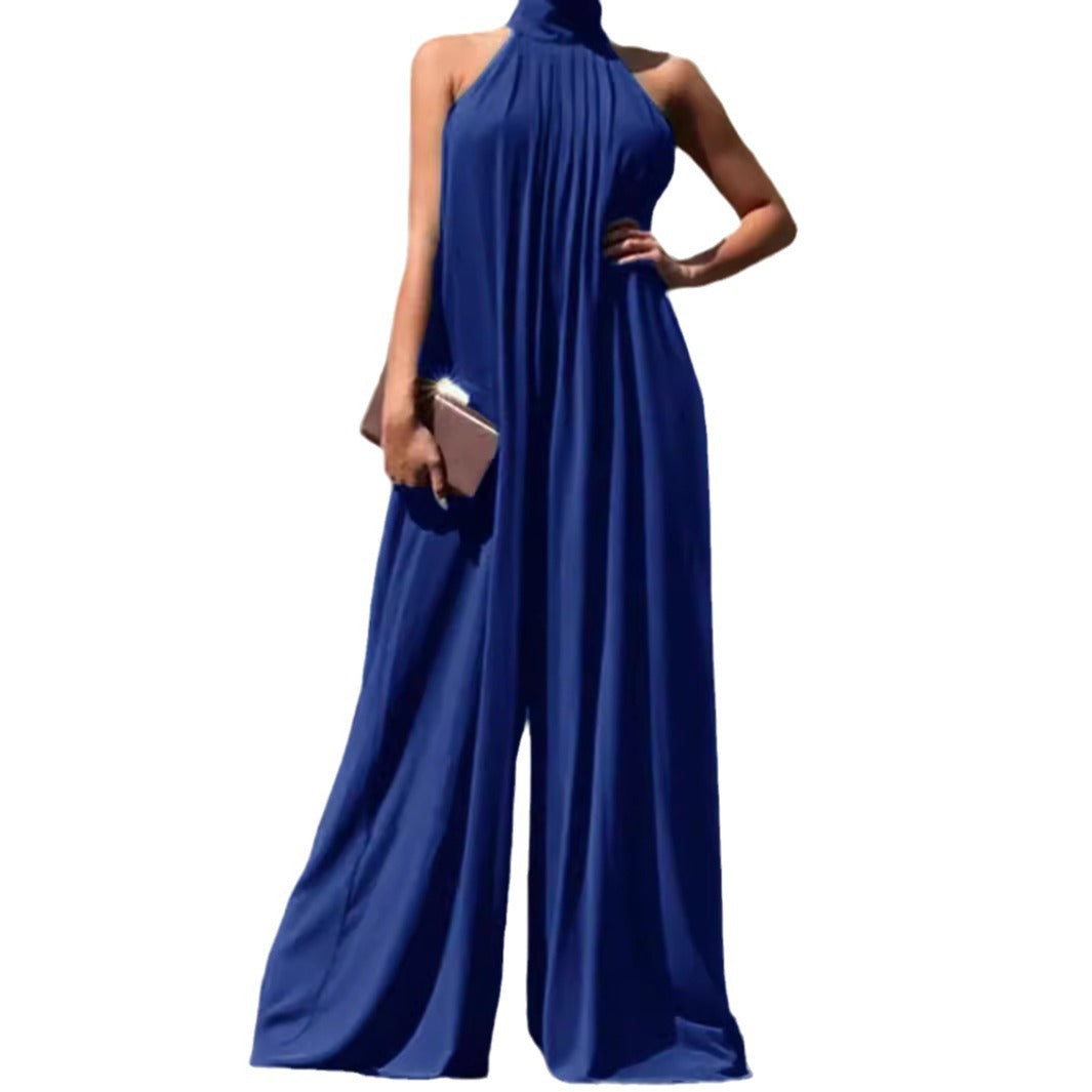 Casual Chiffon Sleeveless Women's Clothing Loose Temperament Jumpsuit