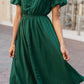 V-neck Button Fashion European And American Women's Dress
