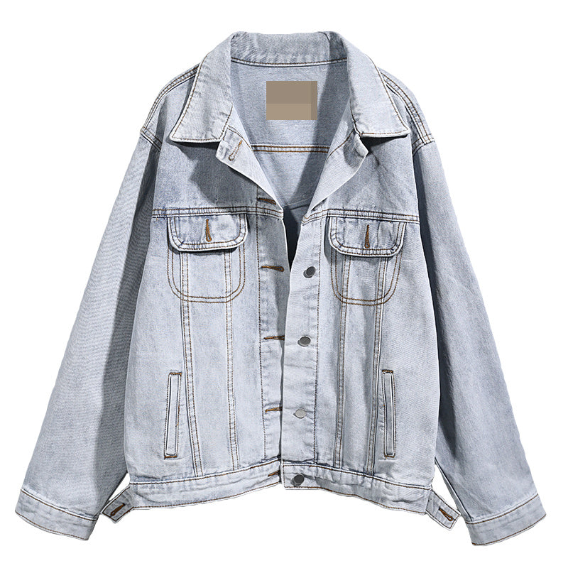 New Korean style loose Hong Kong style denim jacket