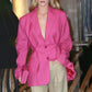 Waist fold casual suit