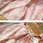 Robe en mousseline de soie imprimée texturée style vacances pour femme