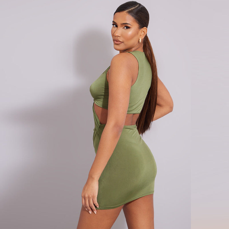 Ladies Personality Slim Fashion Cutout Dress