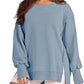 Solid Oversized Sweatshirt Crew Neck Long Sleeve Pullover Hoodies Tops Fashion Fall Women Clothes Winter