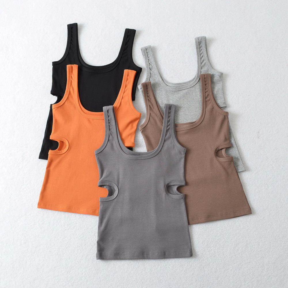 Holiday Casual Camisole With Holes On Both Sides