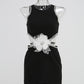 Rhinestone Flower Decoration Graceful Formal Dress
