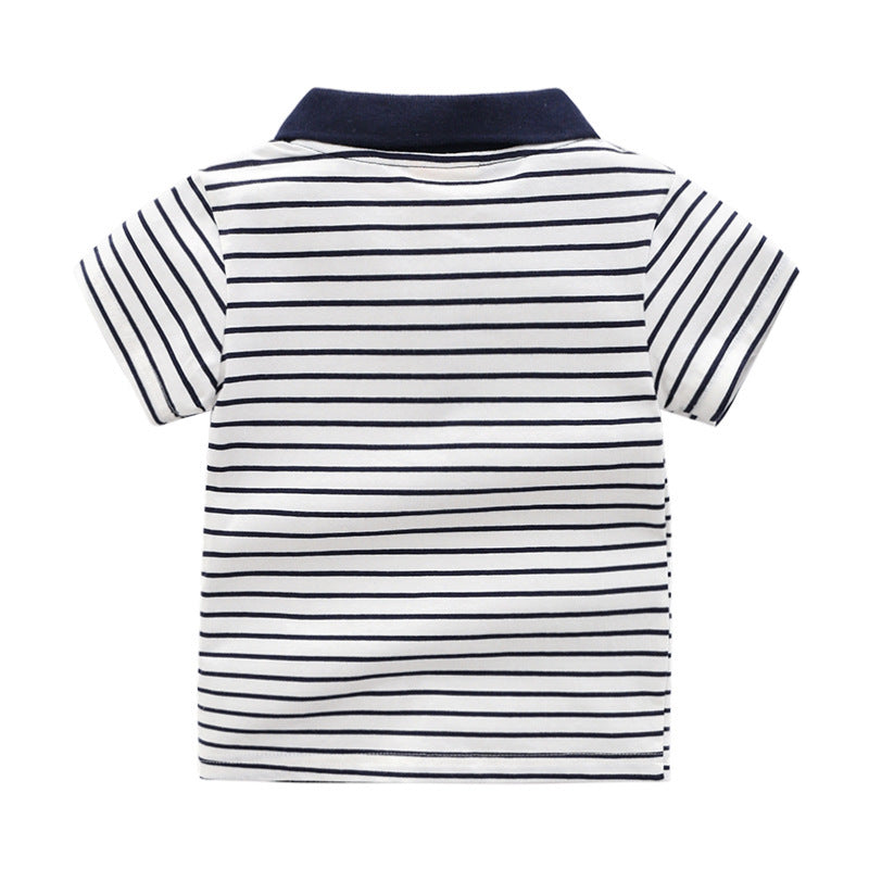 Polo à manches courtes pour enfants avec motif dessin animé