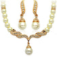 Factory Direct Korean Version, Elegant Angel Wings, Fashionable Pearl Necklace, Earrings, Bridal Suit 9086