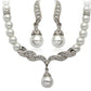 Factory Direct Korean Version, Elegant Angel Wings, Fashionable Pearl Necklace, Earrings, Bridal Suit 9086