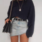 Women's Long Sleeve Crop Top T-Shirts