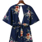 Combinaison dos nu sexy à imprimé floral, style rétro européen et américain