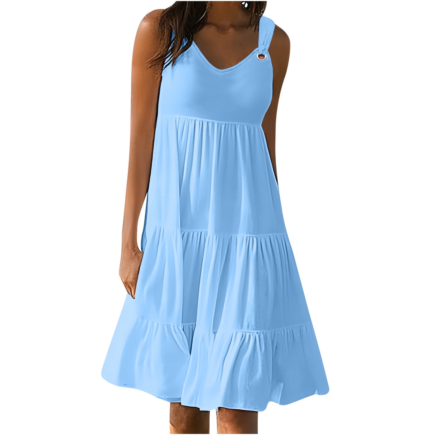 Casual Elegant Stitching Dress Women