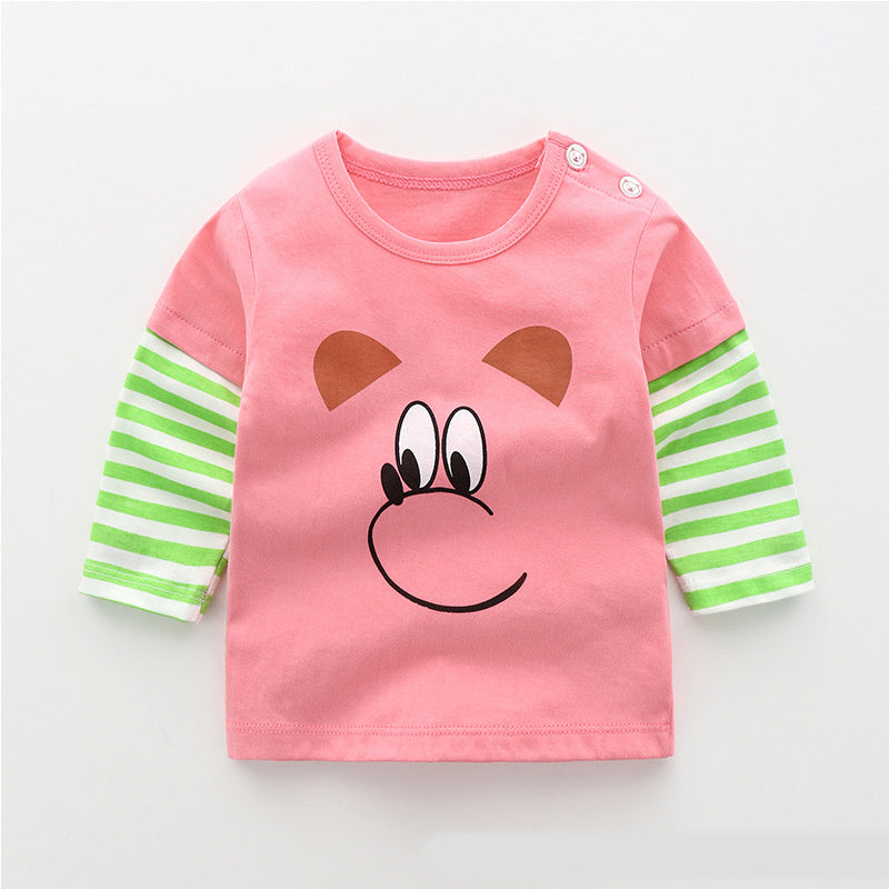T-shirt à manches longues en coton pour bébé