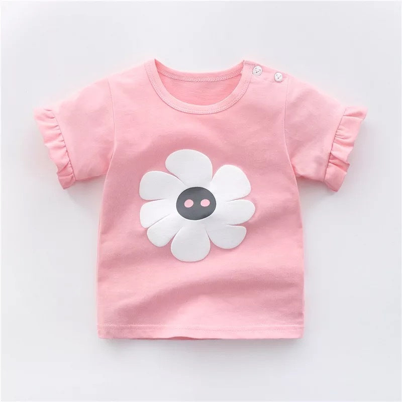 T-shirts en coton pour bébés et enfants