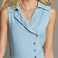 Designer-style Asymmetrical Sleeveless Dress