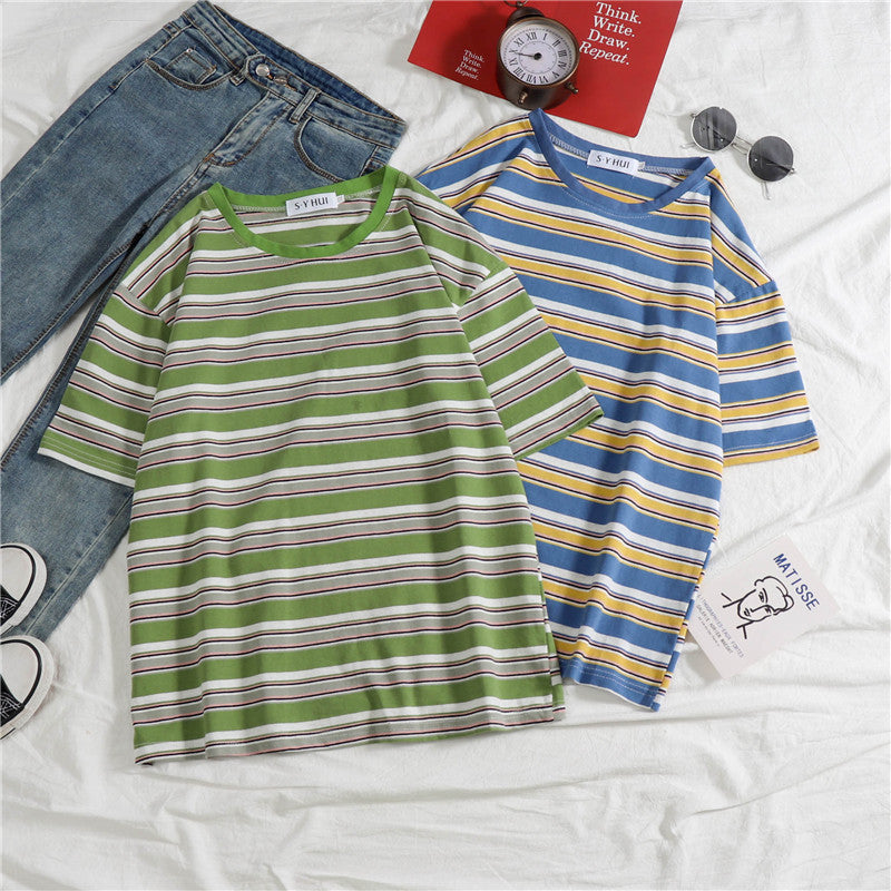 Loose striped top
