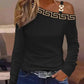 Autumn Simplicity Metal Button Shirt