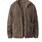Manteau décontracté pour femme, automne-hiver, nouvelle collection Europe et États-Unis, manteau ample en laine et fourrure