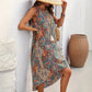 Women's Casual Print Round Neck Sleeveless Dress