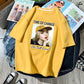 Korean style loose all-match cec half sleeve t-shirt