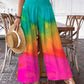 Elegant High Waist Wide Leg Women's Trousers