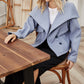Women's Fashion Slim Short Thick Woolen Coat