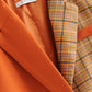 Checkered lapel suit