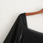 Square Collar Temperament Slim PU One-piece Leather American Ladies Bottoming Shirt