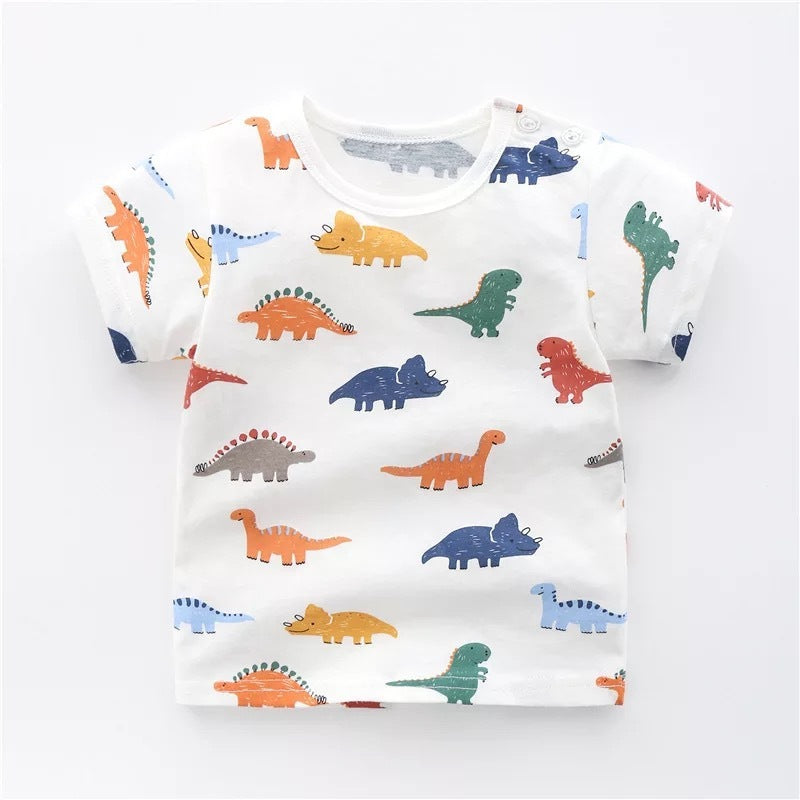 T-shirts en coton pour bébés et enfants