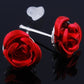 Europe and the United States fashion rose alloy necklace, earrings set of foreign trade, wedding bride fashion jewelry wholesale