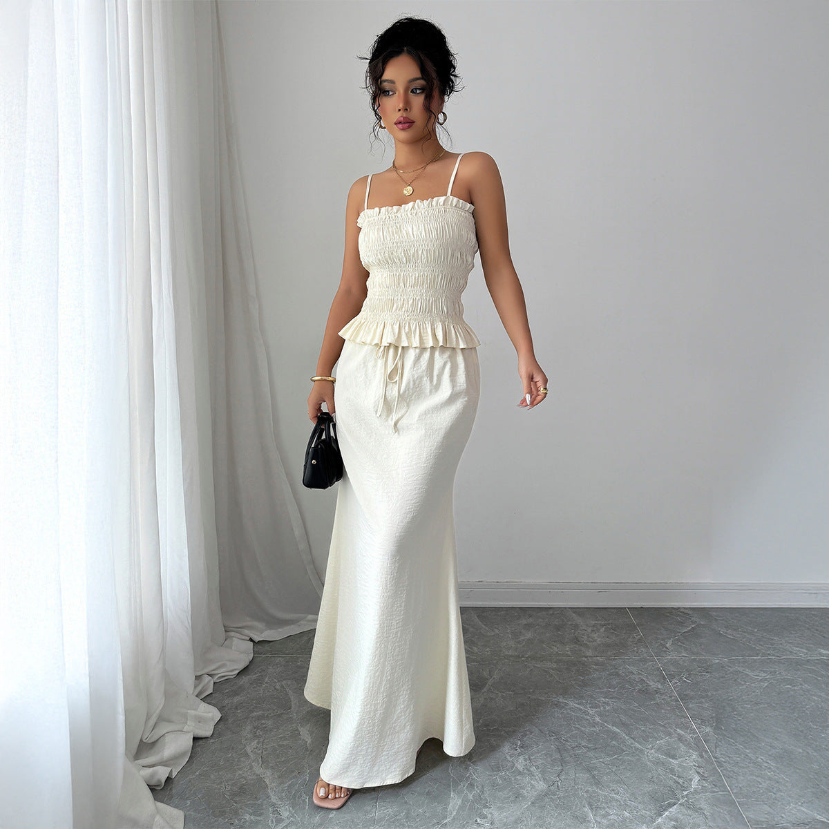 Elegant Style Camisole And Bodycon Skirt Women's Suit