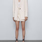 Drape commute one button blazer