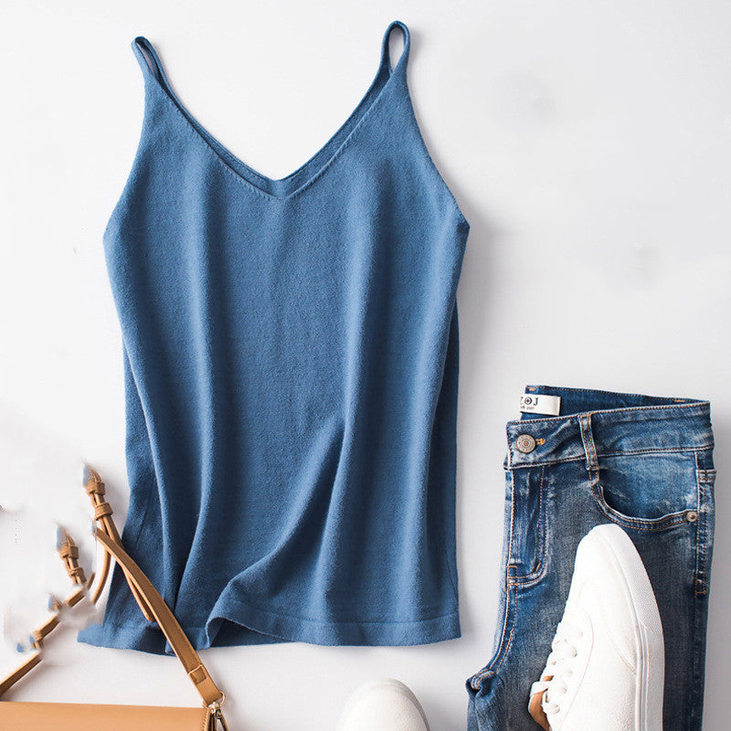 V-neck small sling vest