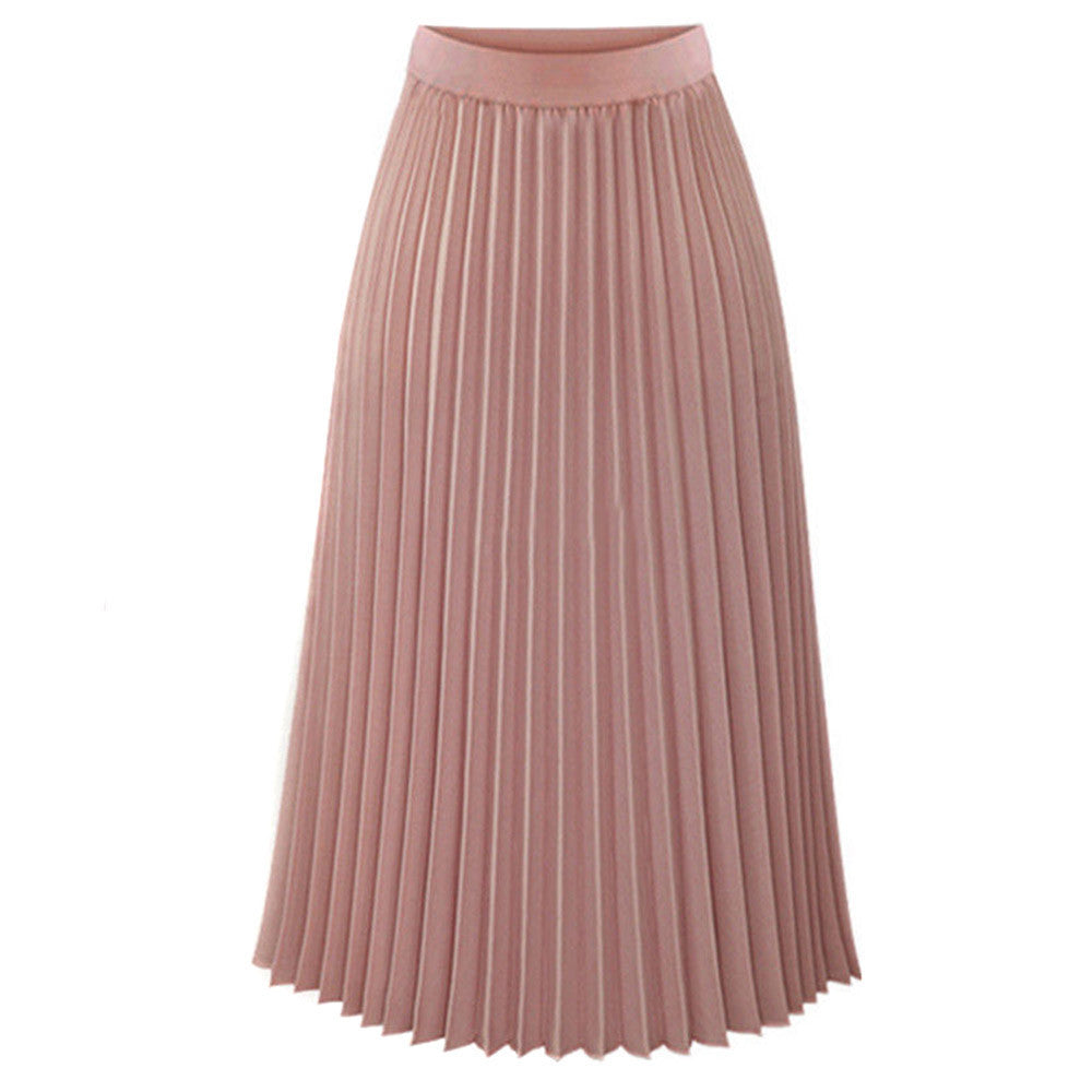 Jupe mi-longue en mousseline pour femme