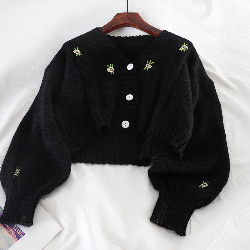 Women's Loose-fitting Outer Twist Sweater Coat