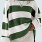 Women's Bell Sleeve Loose Sweater Striped